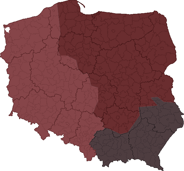 mapa regionow 2019